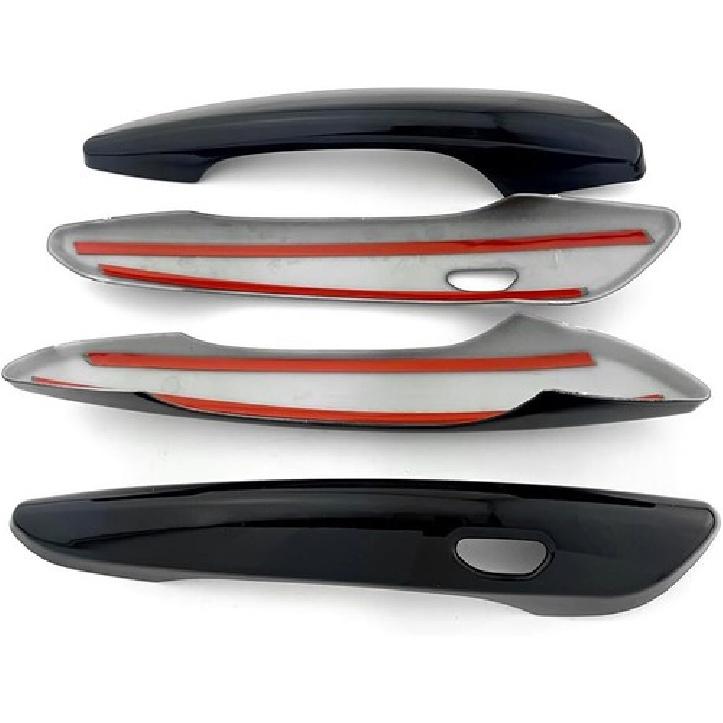 4Pcs Glossy Black Car Door Handle Cover Trim For Mazda 3 BP CX30 CX50 CX60 CX80