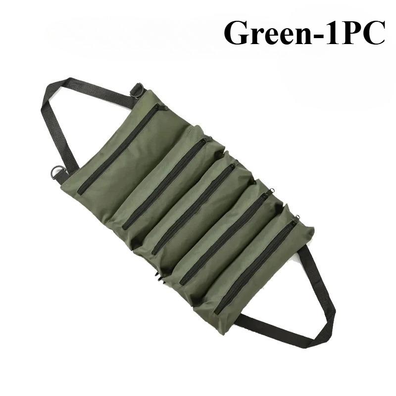 Portable Roll Up Tool Organizer Bag Long-lasting Oxford Cloth Multi-Pocket Tool Pouch Fit For Electrician Carpenter Tools