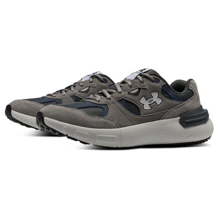 Under Armour Phantom Lux Comfortable Sports Fabric Leather Low-Top Casual Running Shoes Unisex sneaker Light-Gray 3028615-103