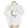 American Trendy Brand Pure Cotton Men'S Printed Short-Sleeved T-Shirt Trendy Men'S And Women'S Casual Round Neck T-Shirt Men'S