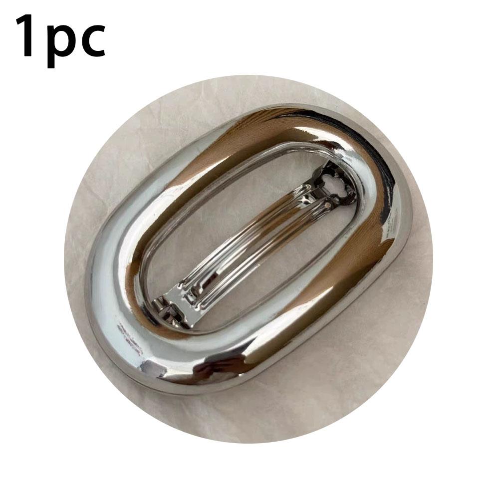 Elegant Metal Hair Accessories Fashion Hollow Oval Spring Hair Clips Vintage Geometric Ponytail Hairpin Barrettes For Women Girl