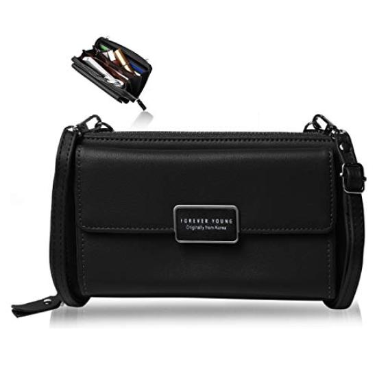 

[Linaveite] [Authentic Retailer] Versatile Pouch for Women, Lightweight, Wallet, Smartphone Pouch, Crossbody Shoulder Bag, Leather, Smartphone Pouch,