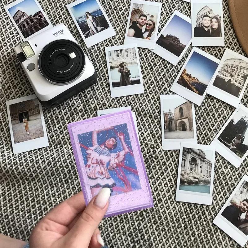 1PC Polaroid 3 inch ice cream glitter photo box ins star small card posing photo frame creative photo display frame