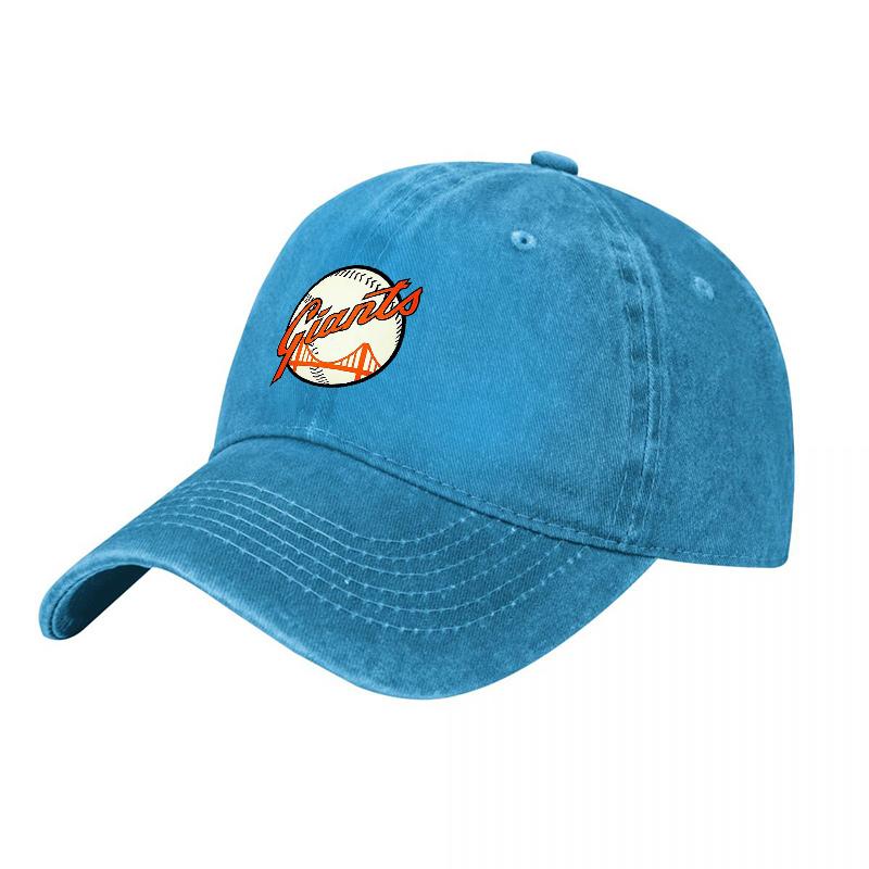 San Francisco Giants Logo Washed Canvas Baseball Cap Classic Team Embroidered Design Vintage Style Adjustable Fit for Adults