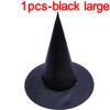1/2 pezzi Cappello da Strega di Halloween Unisex Cappelli Neri per Adulti Bambini Fornitura per Feste di Halloween Accessorio Costume Cosplay Cappelli da Mago