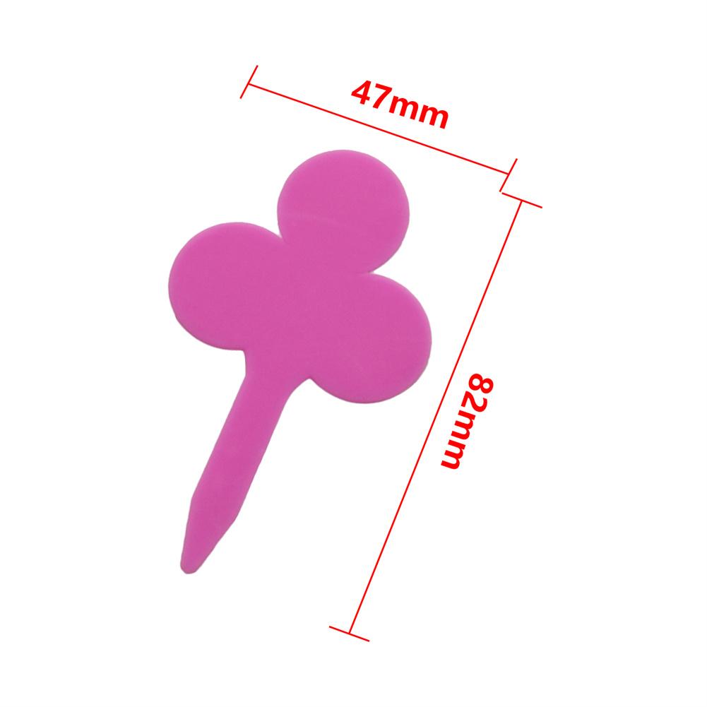 100Pcs Plant Labels Heart-shape Clover-Shape Waterproof Flower Herb Nursery Tags Garden Balcony Potted Plants Marking Signs