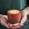 Keramik-Teetasse Wasserbecher Haushalts-Kaffeetasse Teegeschirr Espresso-Kaffee Selbstgefleckt Mattierte Textur Tassen für Bar Zuhause Party