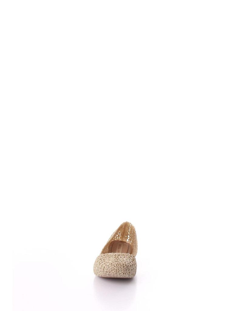 [melissa] Melissa Campana Papel Flat Shoes for Women, Gold, EU Size 41/42 (26.5 Cm)