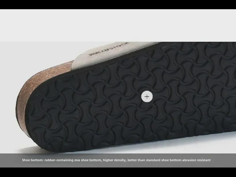 RUIZUSTOCK Pánské korkové pantofle: Podzimní a letní plážové sandály, voděodolný nubuk