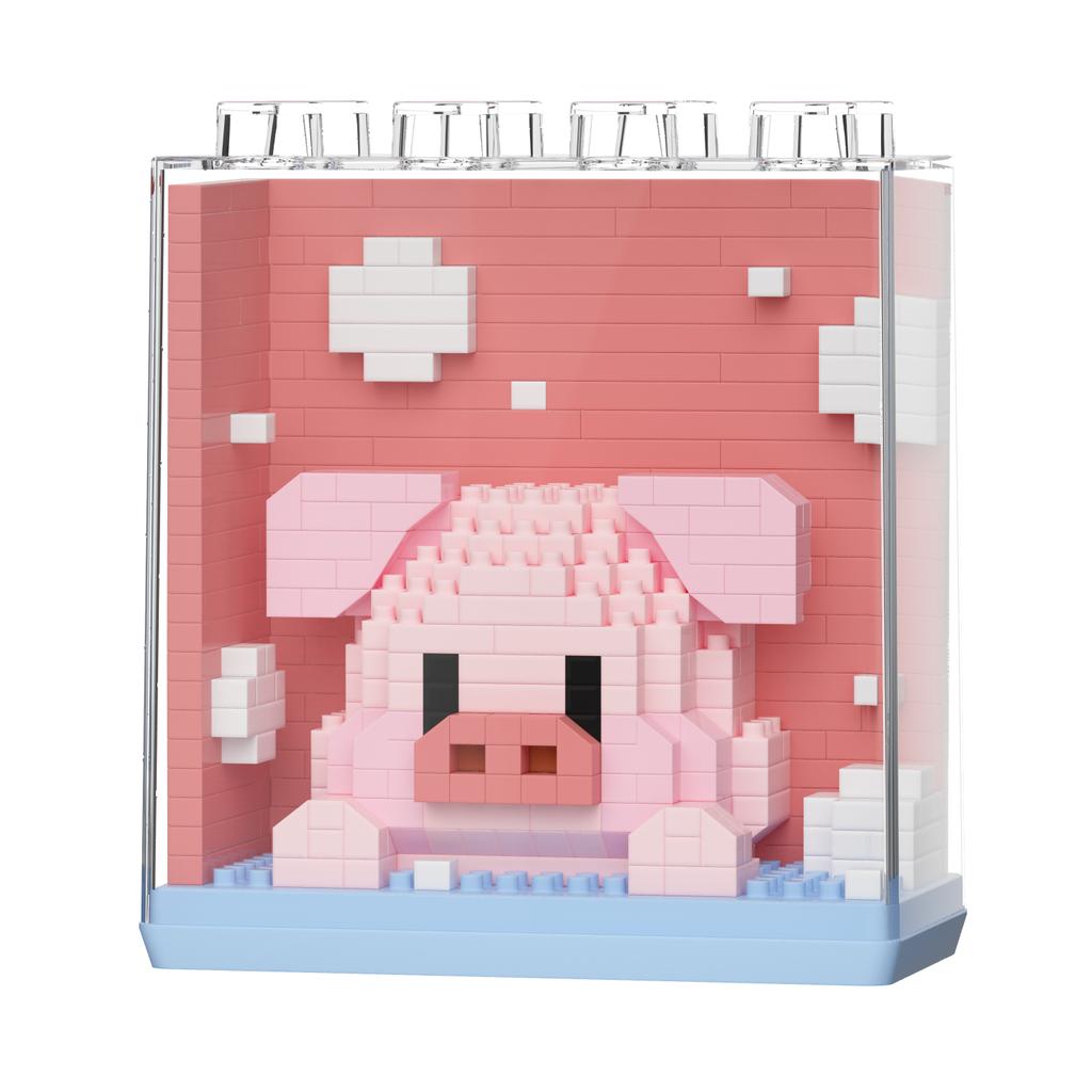 Non-Toxic Cute Animal Micro Panda Model Building Block Kids Mini Pets With Display Box City Cartoon Animal Diamond Bricks Toys
