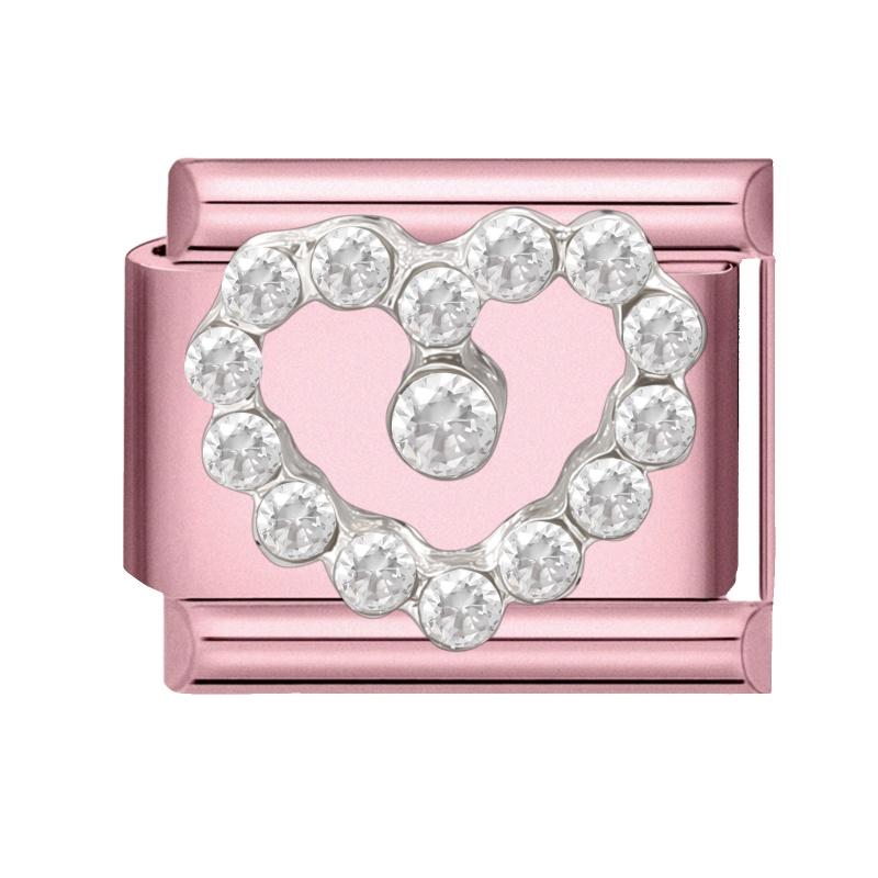 Cute Bow Knot Heart Moon Butterfly Star Candy Flower Italian Charm Links Fit 9MM Stainless Steel Bracelet Girls' DIY Making Gift