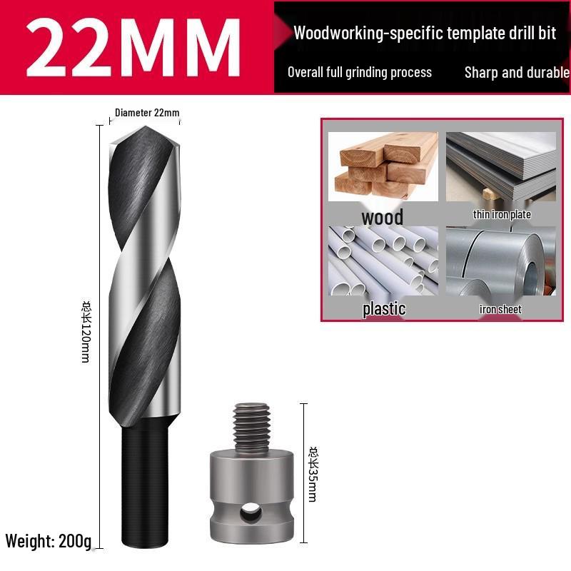 Electric Drill Bit Extension for Woodworking and Hole Saw
