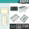 HT-Circuit Waterproof Outdoor Distribution Box for Construction and Household Electric Metering, Surface Mounted Switch Box.