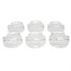 Glass Fermentation Pickling Jar Weights For Wide Mouth Mason Jars Set of 6 Groove Grip)