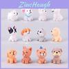 Fofos Mini Cachorrinhos de Resina 12 Estilos Artesanato Enfeites Ideais Para Decoração de Micro Paisagem