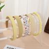 6-Piece Elegant and Stylish Printed Plaid Wide-Brim Headbands for Girls & Women Hair Accessories, Suitable for Outdoor Wear, Sch