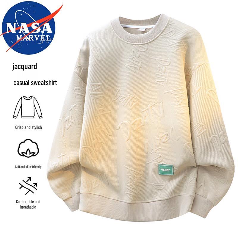 NASA MARVEL Men's Casual Round Neck Sweatshirt