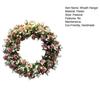 Wreath Hanger Artificial Rose And Camellia Wreath Hanger for Door Wall Fireplace Decoration Handmade Realistic Spring Floral Wreath Home Decor