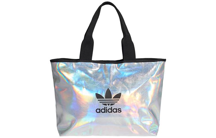 Adidas Originals Adidas Originals Polyurethane Tote Bag, Shopping Bag, Handbag Regular Women s Silver FL9630