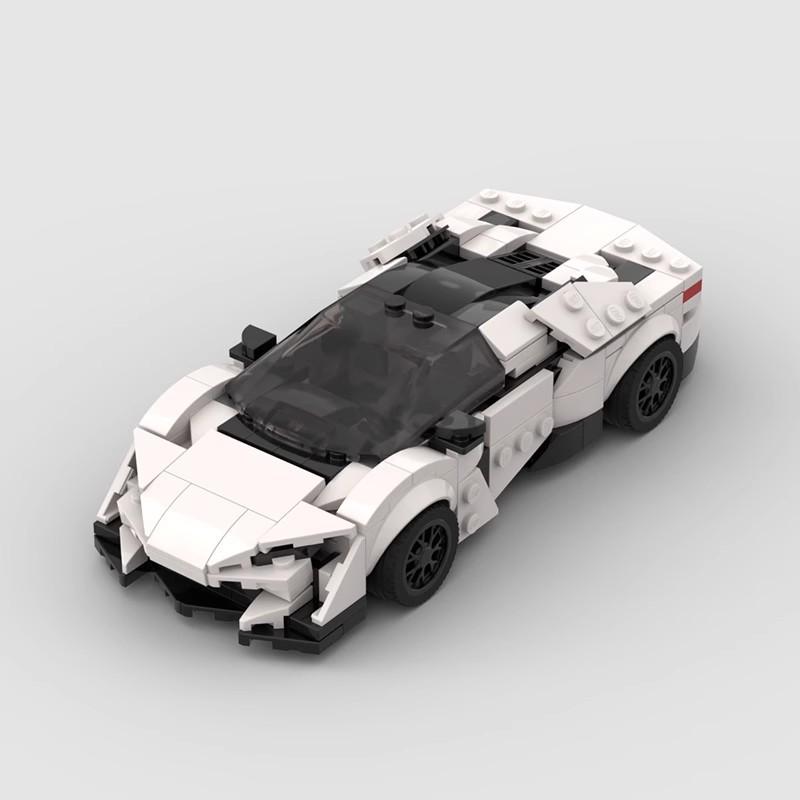 M Building Block Compatible With 60945 Lycan Hypersport Eight-Grid Car, Super Car Assembly Speed Series