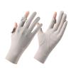 Sun Protection Gloves UV Proof Thin Summer Anti Slip Breathable Sunshade Driving and Riding Touch Screen Ice Silk Gloves for Men and Women
