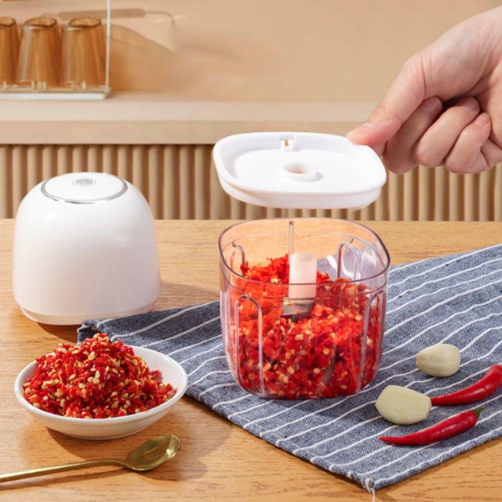 Transparent Kitchen Garlic Masher 350 ML Food Processor Multi-functional Kitchen Blender Chili