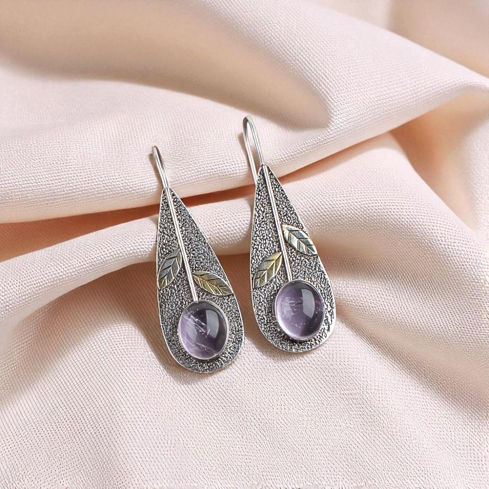 

Natural Ametrine Gemstone 925 Sterling Silver Jewelry Handmade Earrings 2.00 EE-72-23