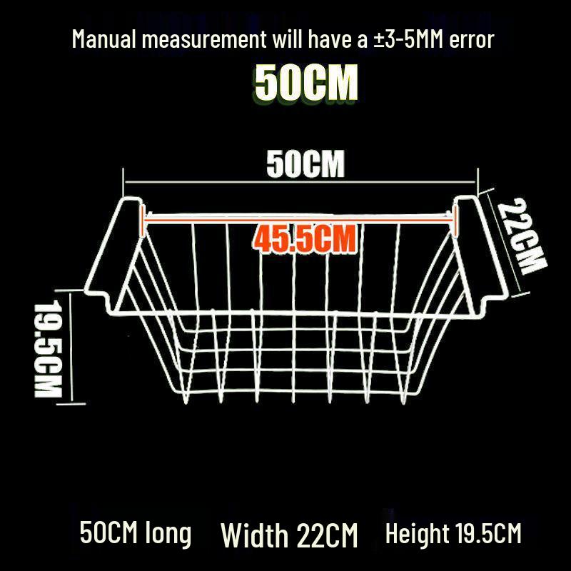 Refrigerator Storage Hanging Basket for Freezer and Dorm Organization