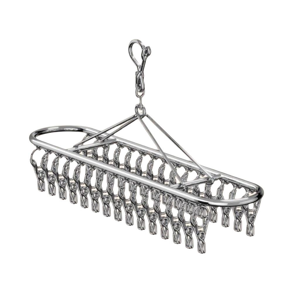 20/30 Clips Socks Drying Rack Stainless Steel Underwear Socks Holder Sock Laundry Airer Balcony
