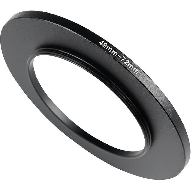 72-77mm Metal Step-Up/Down Ring Adapter Compatible with Mirrorless Cameras DSLR Lens, UV CPL ND Filter Thread Converter, Black