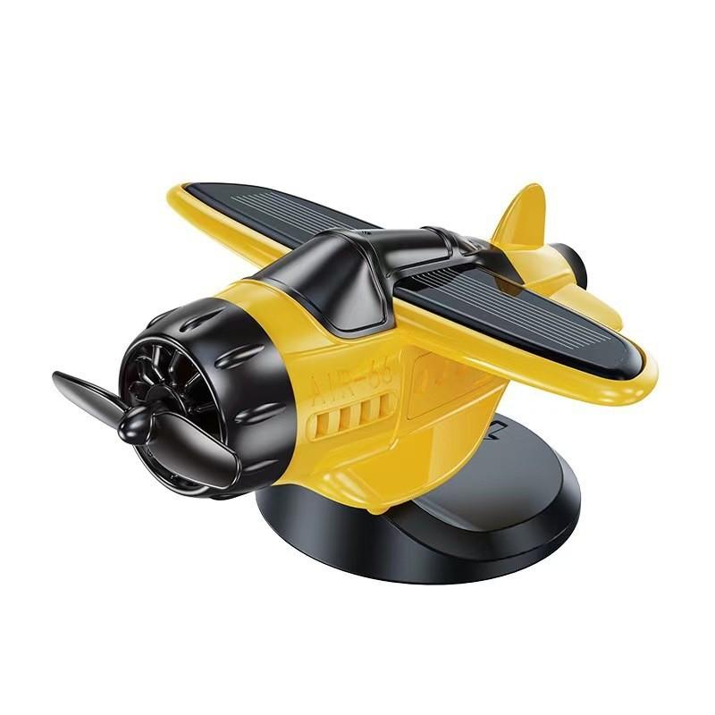 Car Solar Car Ornaments, Rotating Aircraft Creative Car Trinkets, Essential Car Ornaments Ornaments жёлтый
