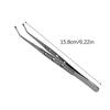 Dental Surgical Stitching Tweezer Cotton Dressing Forcep Slots Surgical Needle Tweezers Operation Serrated Tip