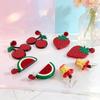 Exaggerated fruit and vegetable series acrylic personality small fresh earrings earrings women's multi-style