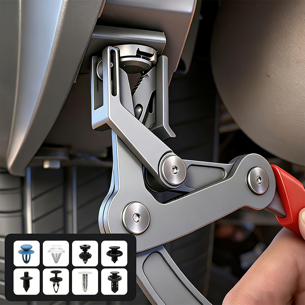 Car Clip Removal Pliers For Plastic Rubber Round Rivet Fasteners, Auto Interior Door Panel Chassis Trunk Clip Remover Repair Hand Tool For Vehicle