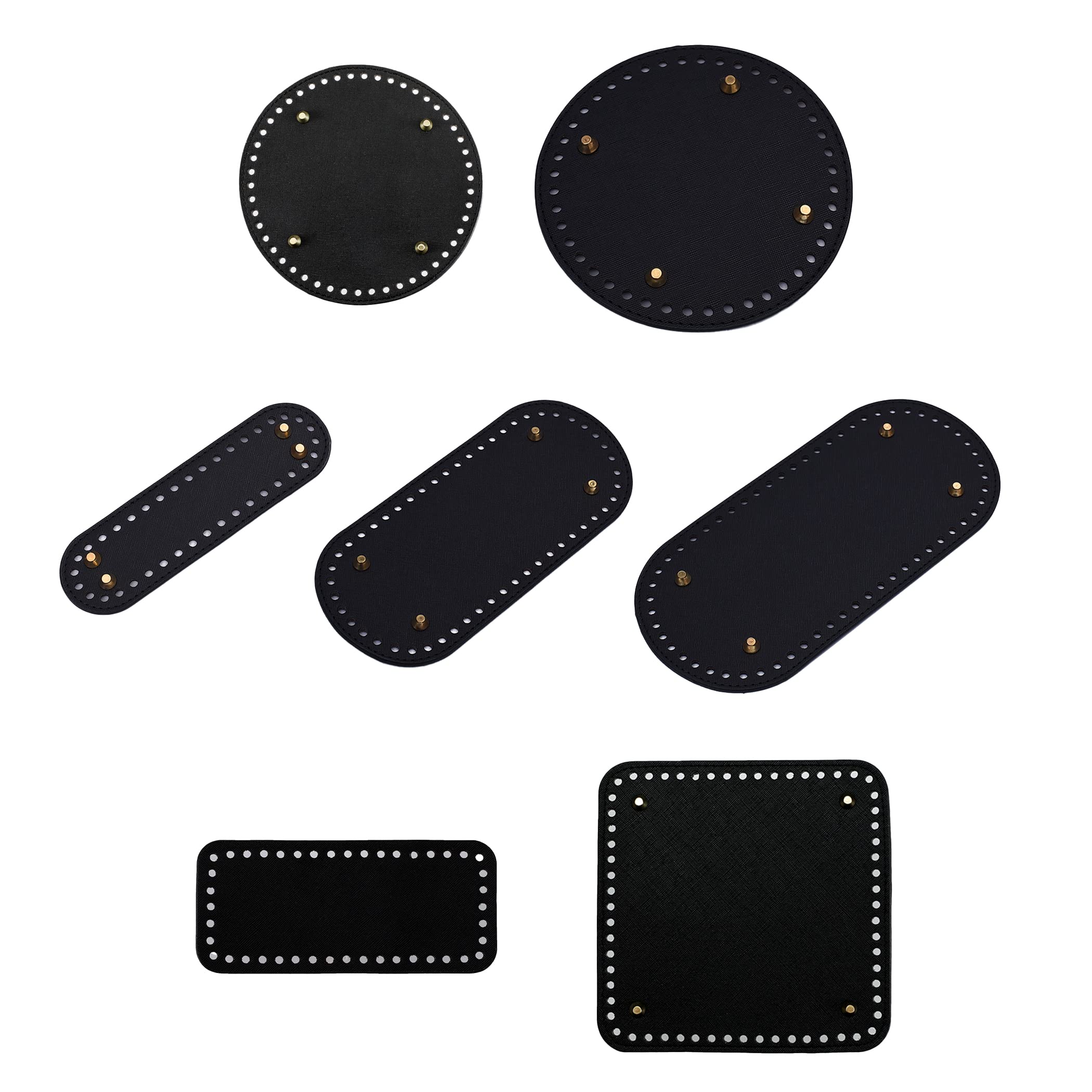 

Felimoa Дно сумки из искусственной кожи, Набор из 7 панелей, Ткань, Принадлежности, Ручная работа, чёрный