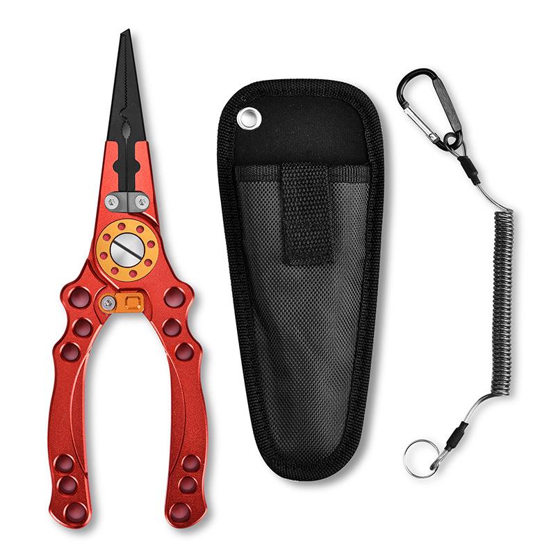 Multi-functional Fishing Pliers (Straight & Bent Jaws) — Hook Remover, Extended Hook Extraction Tool, and Fish Gripper