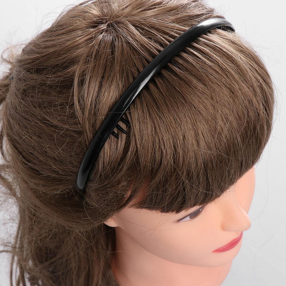 1/2 Pcs New Black plastic Sports Hairband Toothed Men Hair Clip Soccer Headband