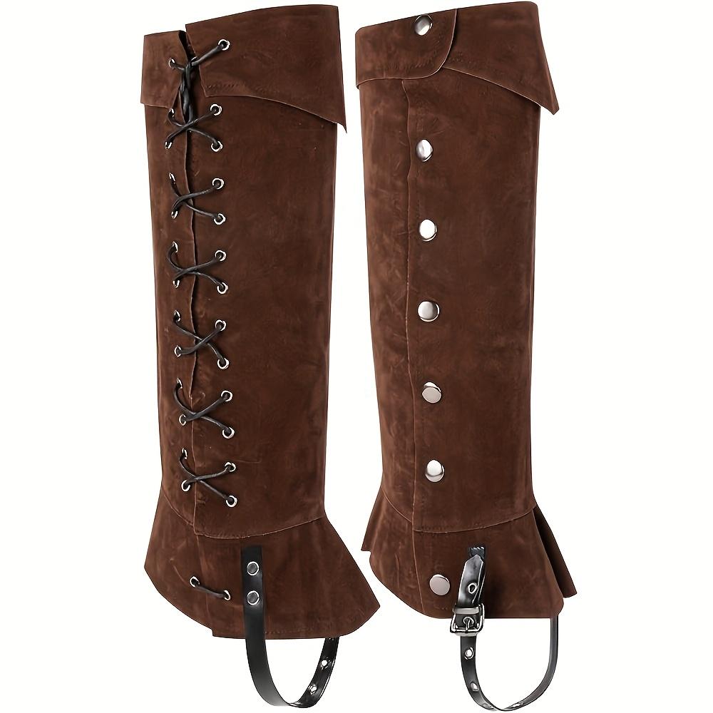 Medieval Gabriel Sudes Boot Covers Renaissance Gaiters Boot Covers Halloween Cosplay Shoe Covers Stage Props Pirate Boots