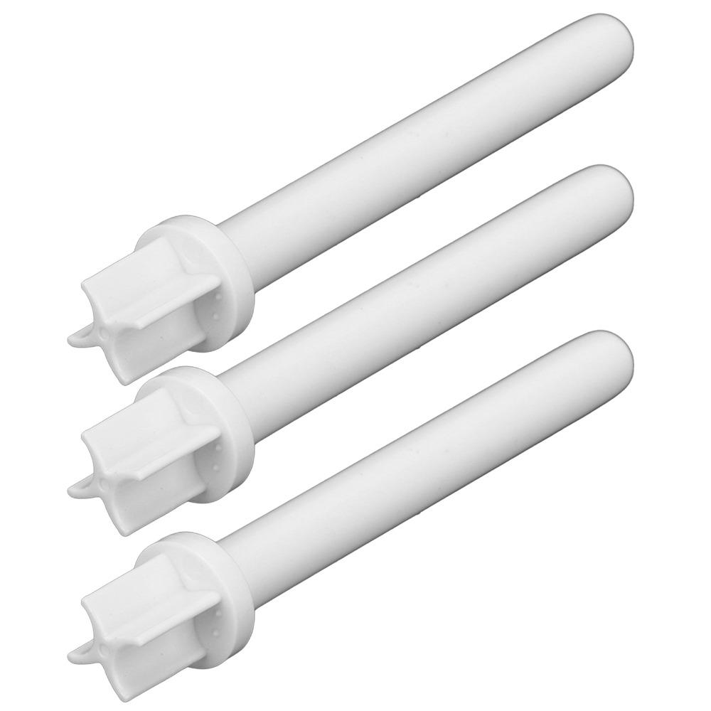 3pcs 3pcs Set Plastic Sewing Machine Spool Easy Install White Spool Pin Replaceable Parts Bobbin Winder Spindle Sewing Machine