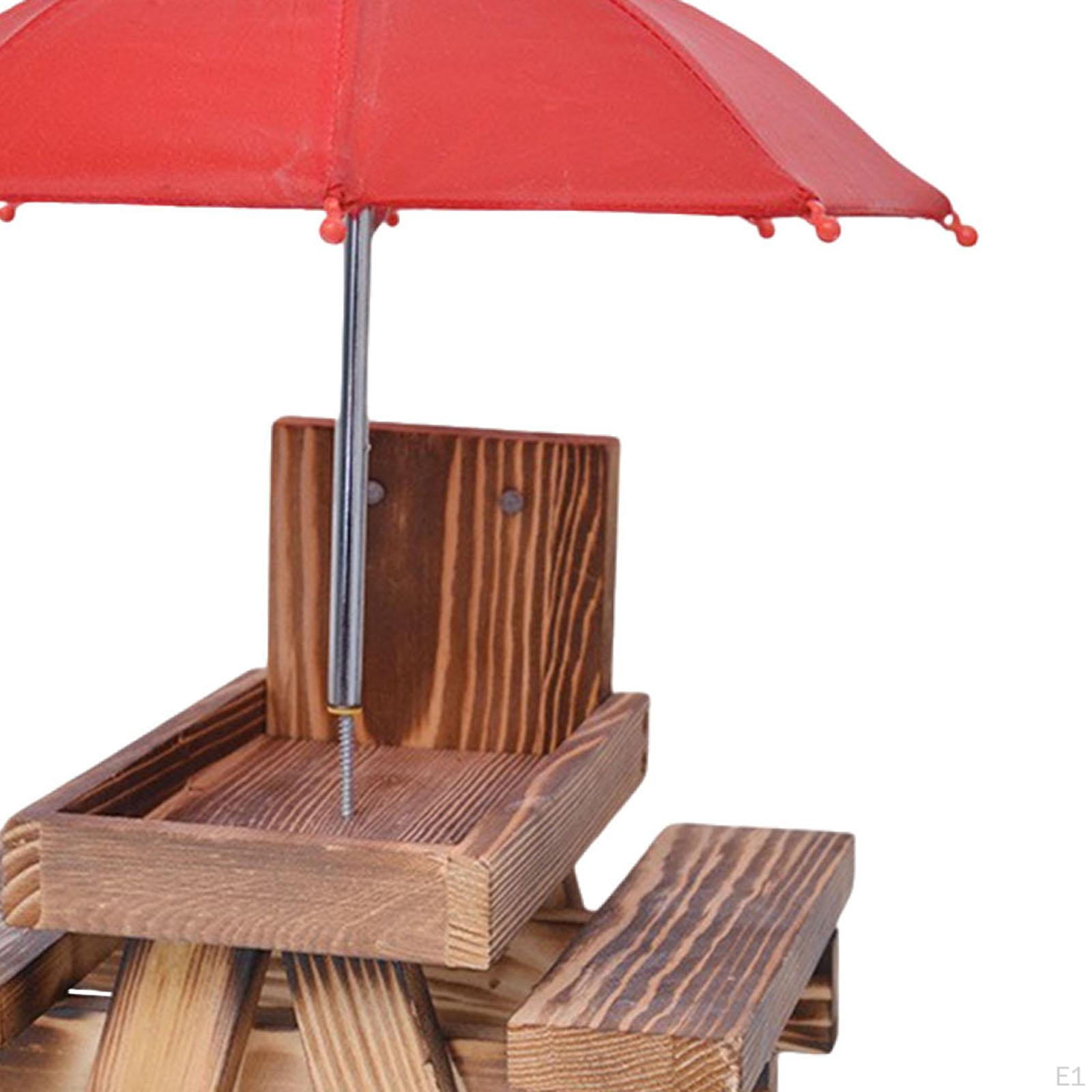 Стол для кормления белок Функциональное кормление Конюшня с зонтиком Бурундук — фото 2