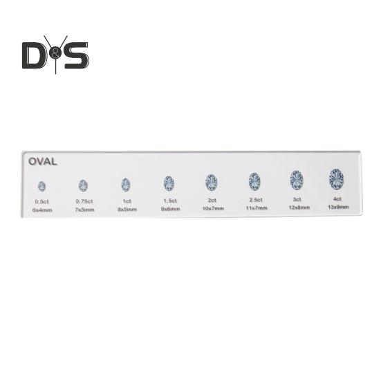 

1/3 шт. линейка для измерения страз прозрачная акриловая круглая овальная квадратная линейка для измерения размера страз справочный шаблон ювелирное руководство линейка Ellipse