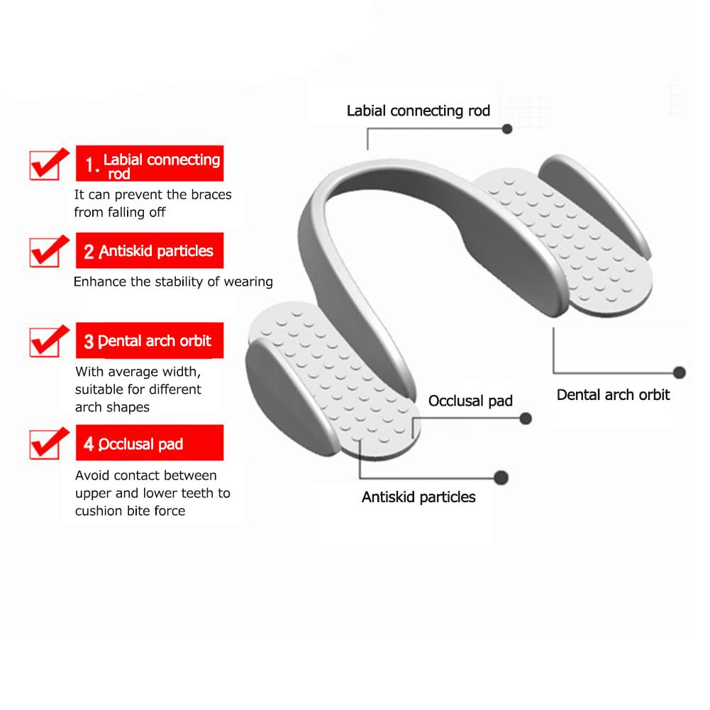 2 Piezas Esterilla de Silicona para Dientes Suave Nocturna Almohadillas Antidesgaste Universales Almohadilla de Dientes de Silicona Antidesgaste para Rechinar Apretar los Dientes por la Noche
