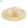 Cappello di Paglia Traspirante a Tesa Larga Comodo Anti-UV Protezione Solare Cappello Parasole per Pesca