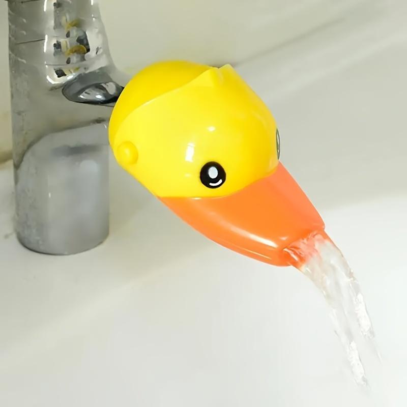 [1 Stück Silikon-Wasserhahnverlängerung] 1 Stück Silikon-Kunststoff-Wasserhahnverlängerung | Cartoon-Muster, Spritzschutz und Strömungsführung | Nicht für Trinkwasser