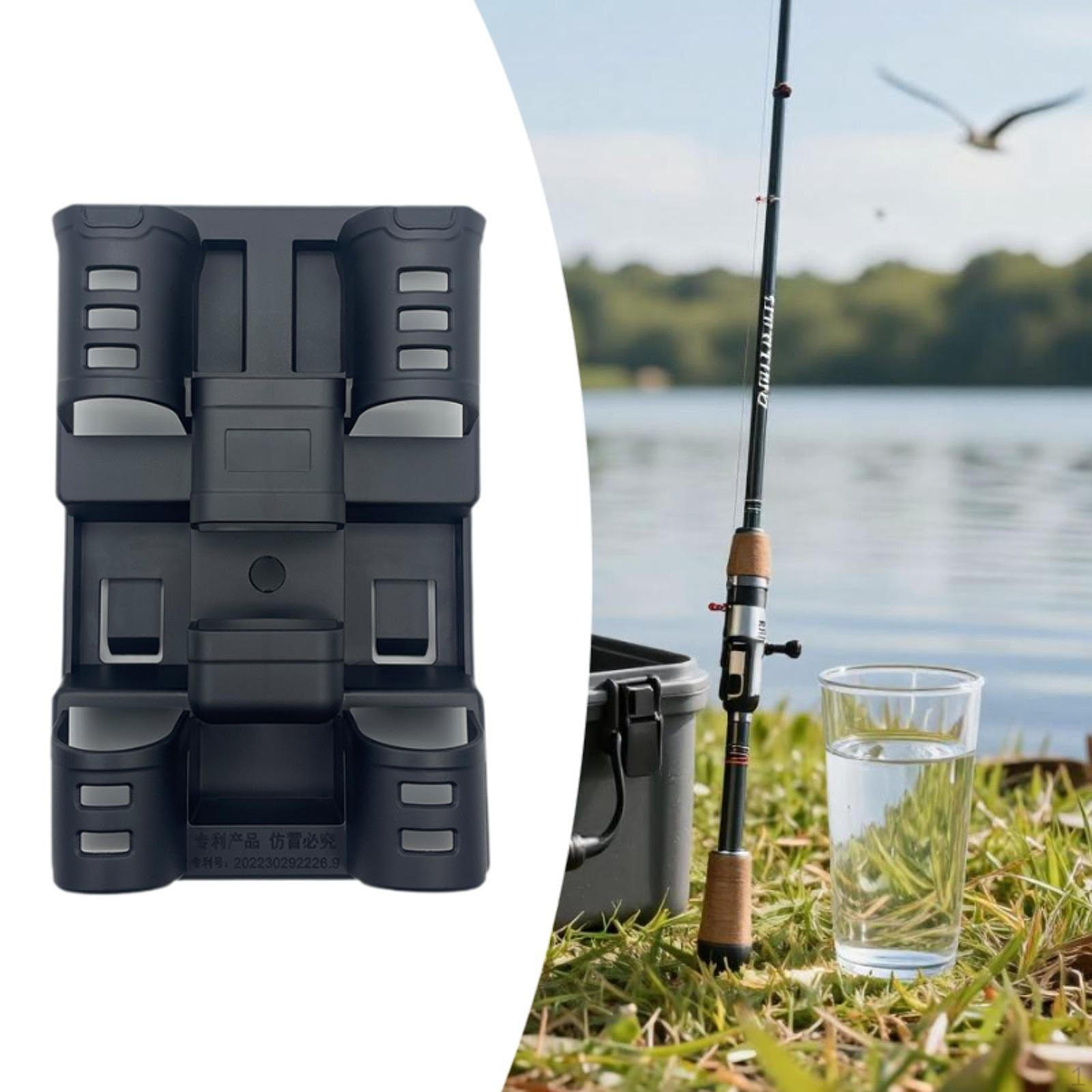 Fishing Rod Holder Gear Sturdy Support Compact Upright Easy Installation Pole Tackle