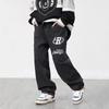 2024 New Fashion Letter Embroidery Retro Baggy Men Jeans Pants Y2K Straight Hip Hop Blue Washed Denim Trousers Pantalon Homme