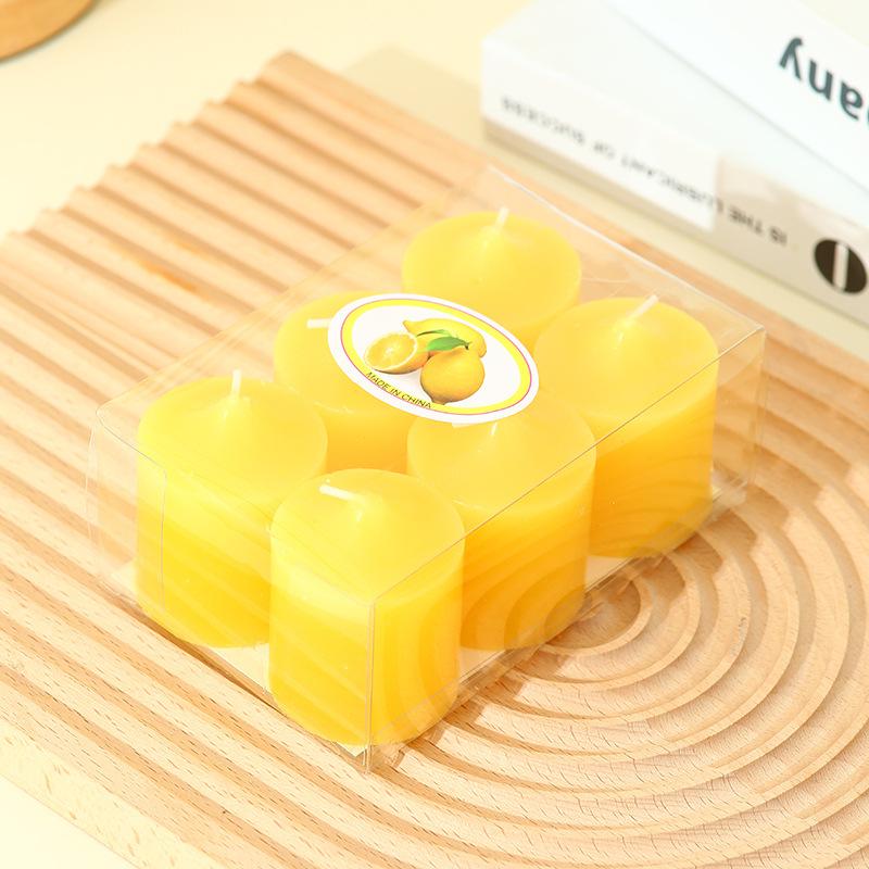 6 PVC Boxed Cup Wax Bar Ins Proposal Creative Picture Pose Candy Color Power Outage Emergency Candle