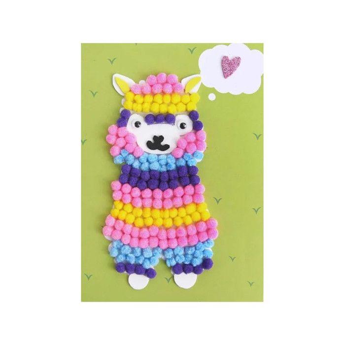 Kit créatif - CTOP - Lama - 15 x 21 cm - Multicolore