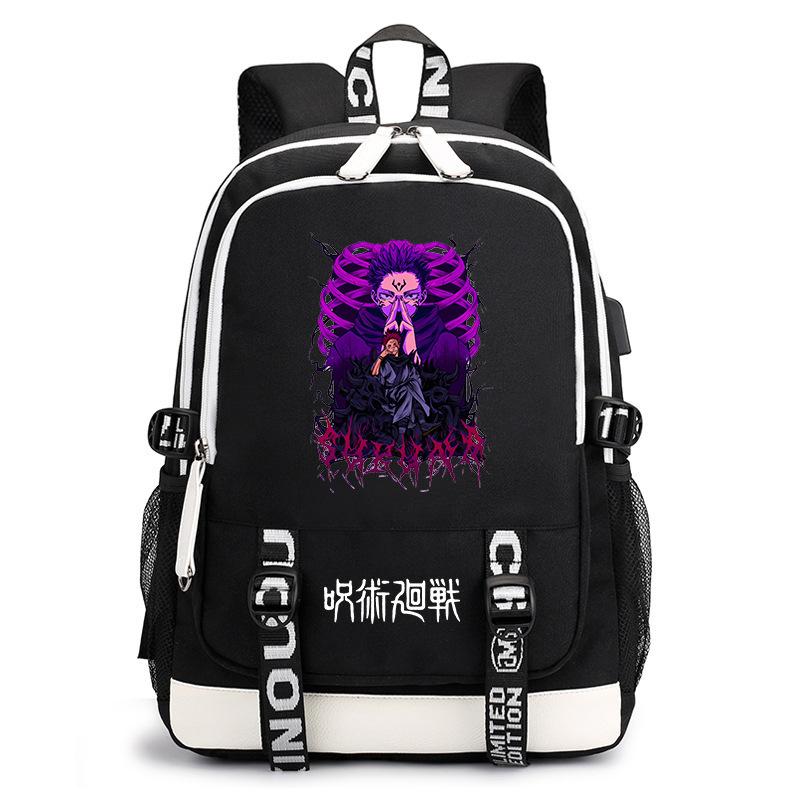 Day Mantra Return To War Anime School Bag Fashion Backpack Elementary School Students Large Capacity Backpack Burden Reduction Storage Bag