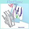 Lavender Flower Cutting Dies Branch Metal Stencil Diy Scrapbooking Album Paper Card Embossing Craft Art Die Cut Plant